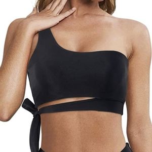 Mooslover Black One Shoulder Bikini Top M 🖤✨